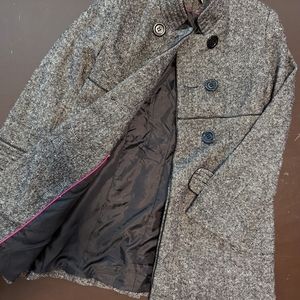 Womans Small peacoat Heather grey